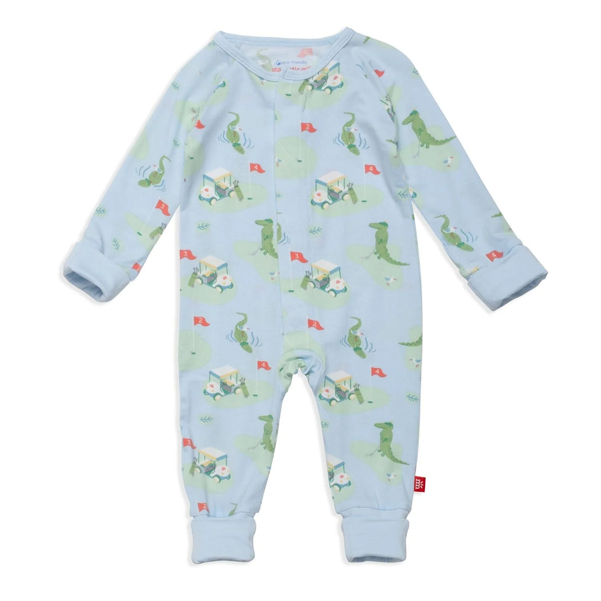 Magnetic Me A Putt Above Golf Print Baby Boy's Convertible Coverall