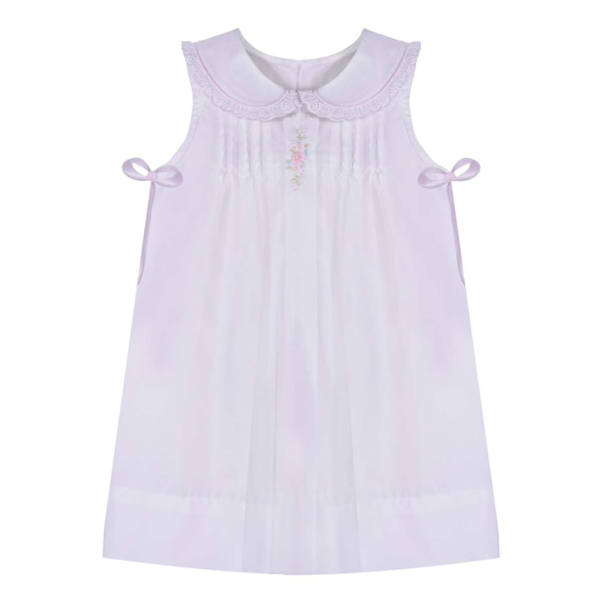 Girl's Hand Embroidered Abbie White Dress Remember Nguyen