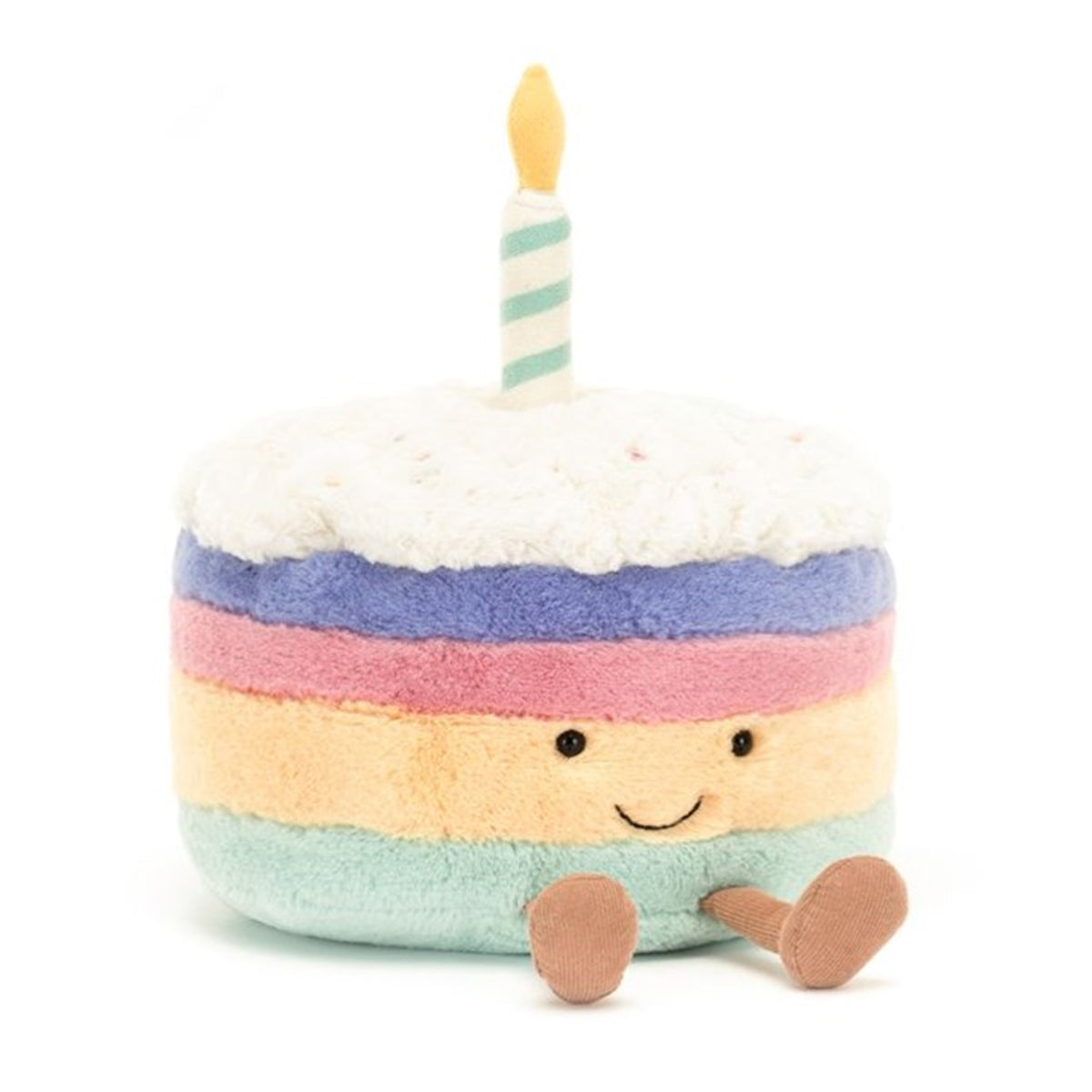 Jellycat Amuseable Rainbow Birthday Cake Plush Toy