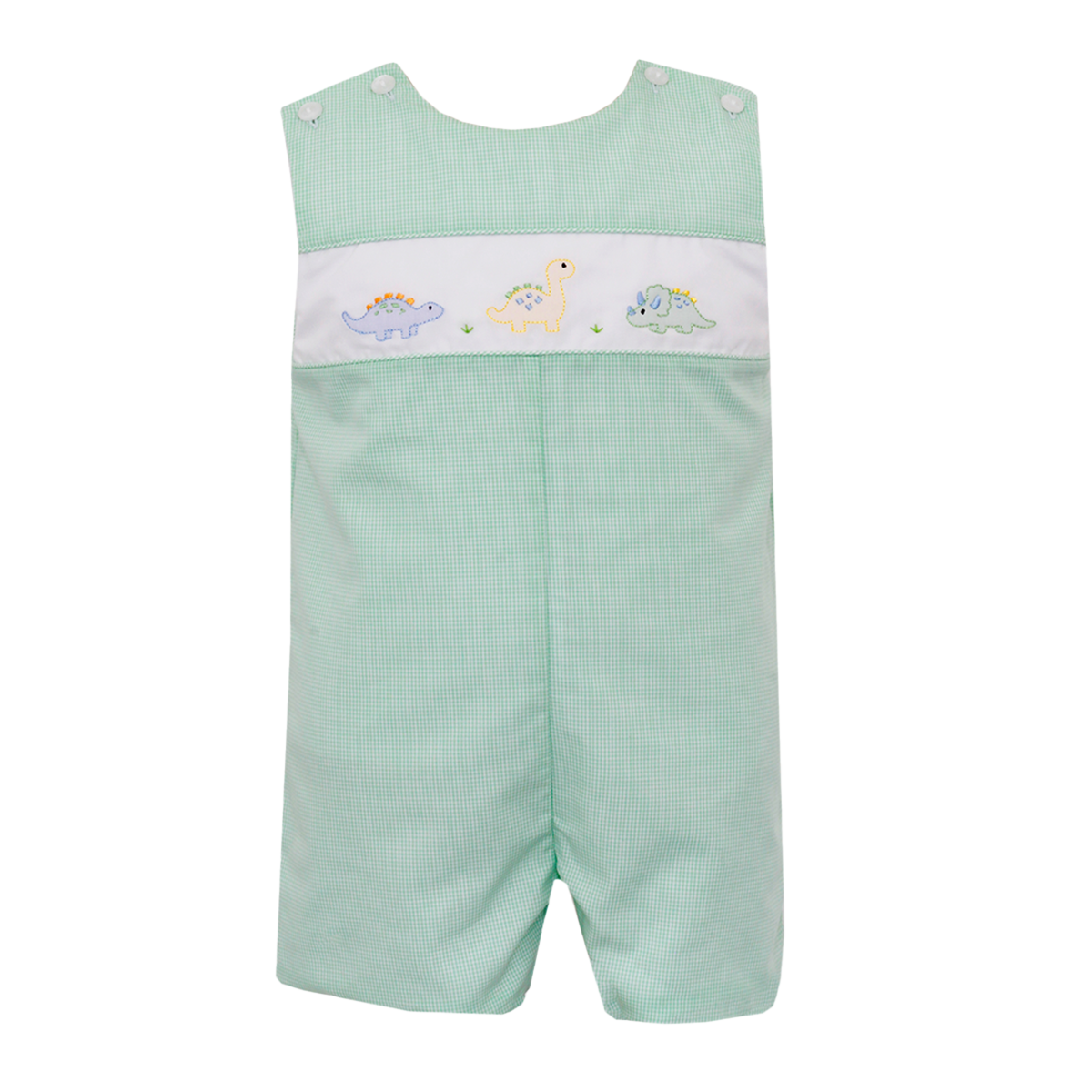 Dinosaurs Embroidered Shortall