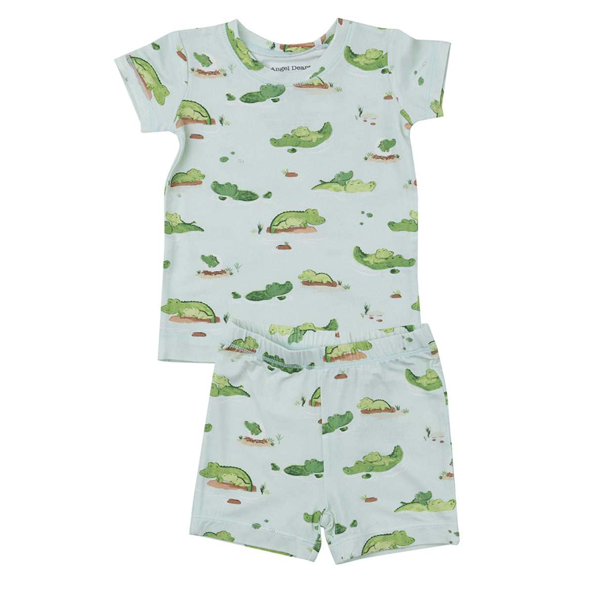 Angel Dear Boy's Alligators Bamboo Short Pajamas
