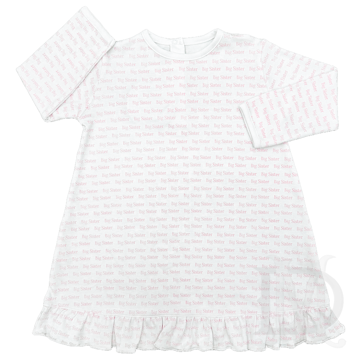 Toddler Girl's Pima Cotton Nightgown Big Sister Gown Lyda Baby