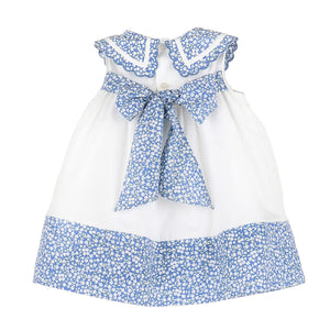 Toddler Girls Bloomy Embroidered Scalloped Collar Dress Sophie & Lucas