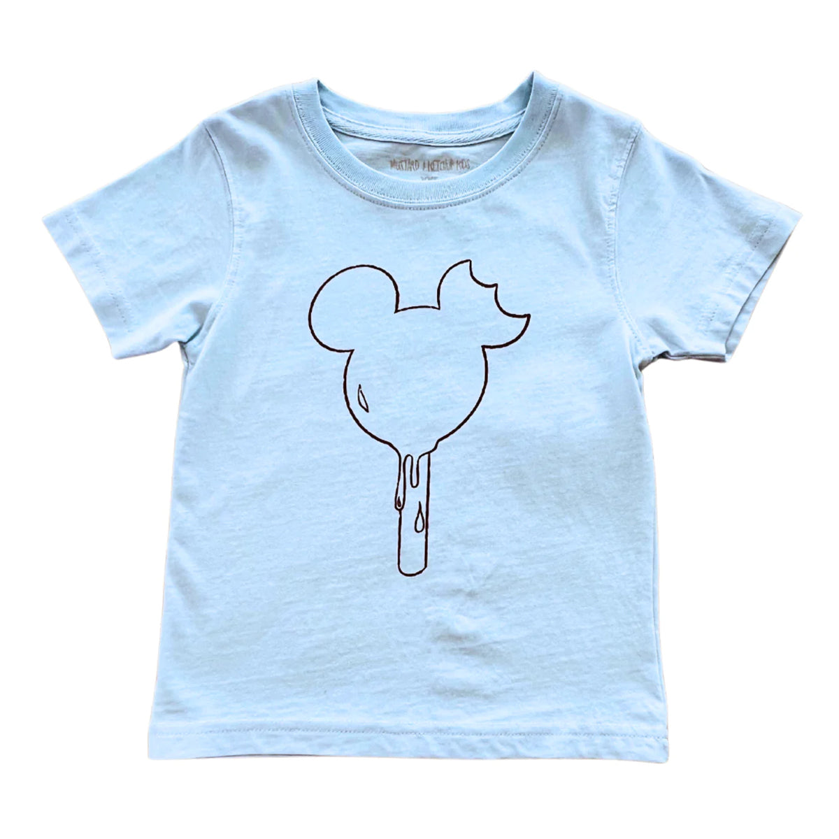 Mustard & Ketchup Kids Mouse Ice Cream Bar on Blue Tee