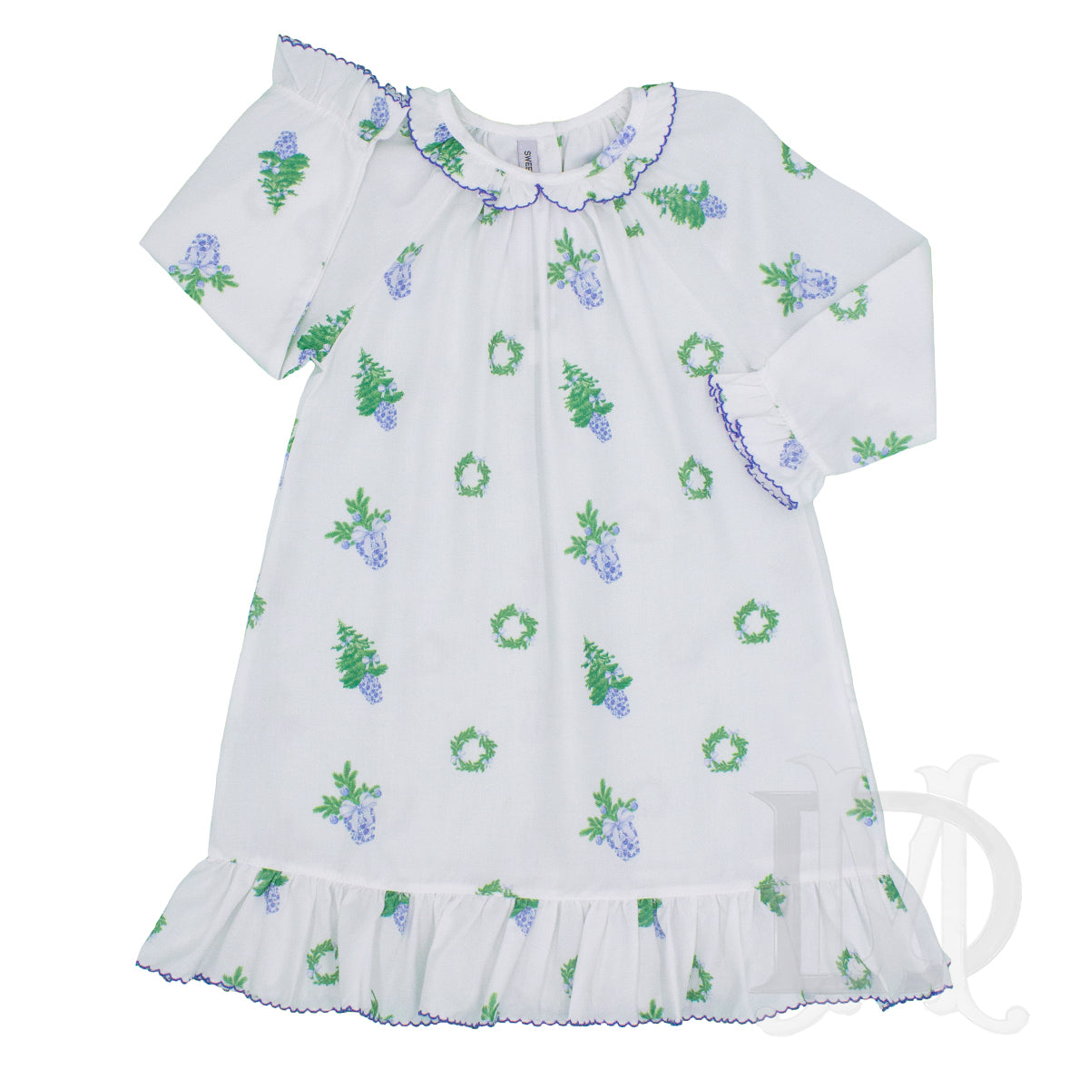 Chinoiserie Tree Christmas Gown - 4T Chinoiserie Tree Christmas Gown - 4T