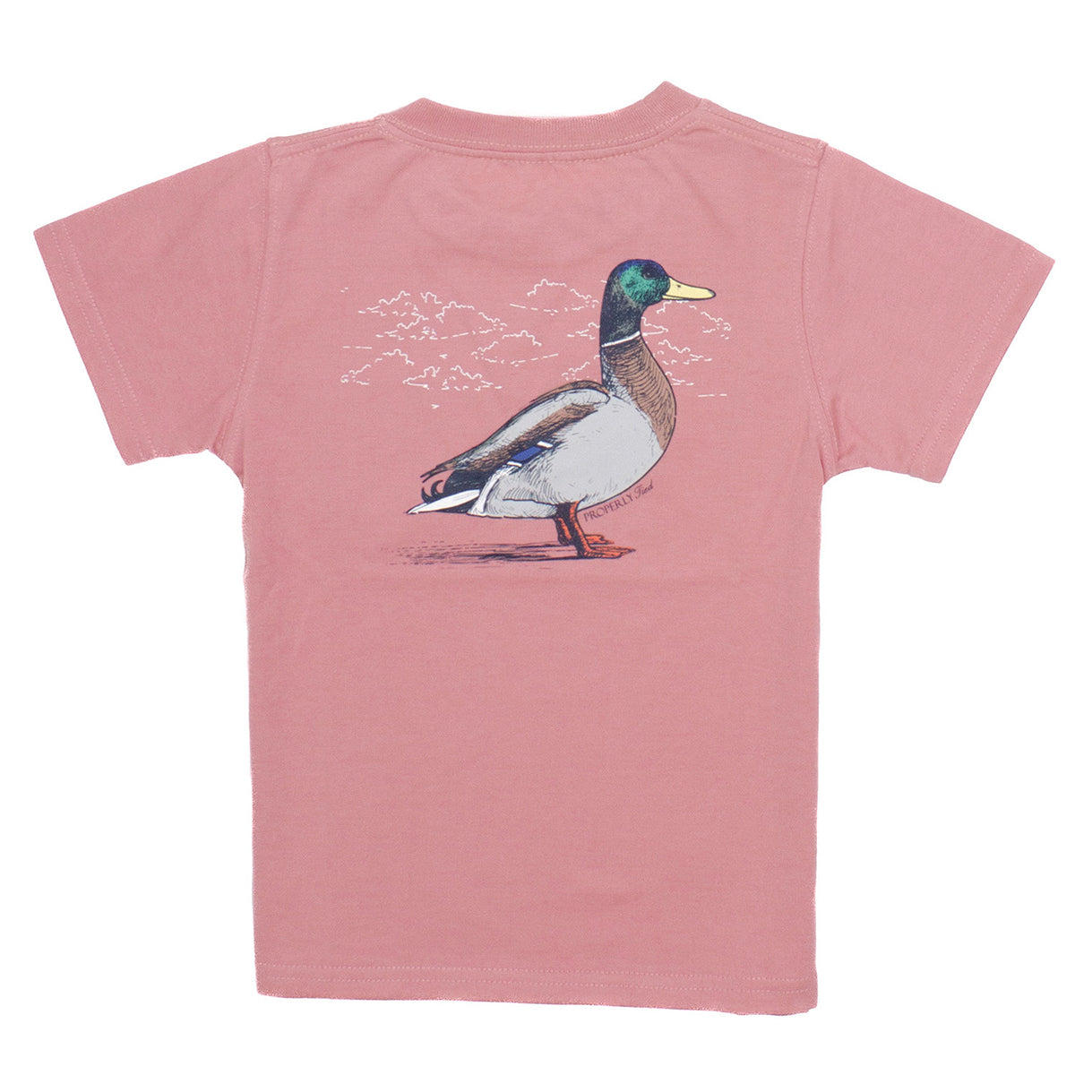 Properly Tied Toddler Boy's Duck on Salmon Logo T-Shirt