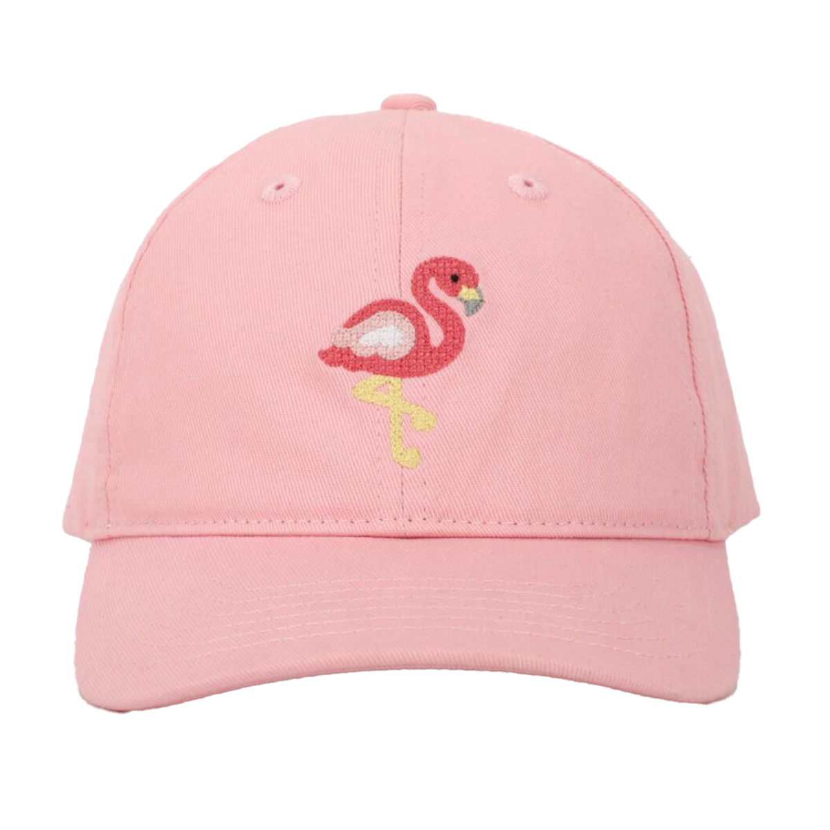 Flamingo on Pink Little Kideauxs Child's Baseball Cap