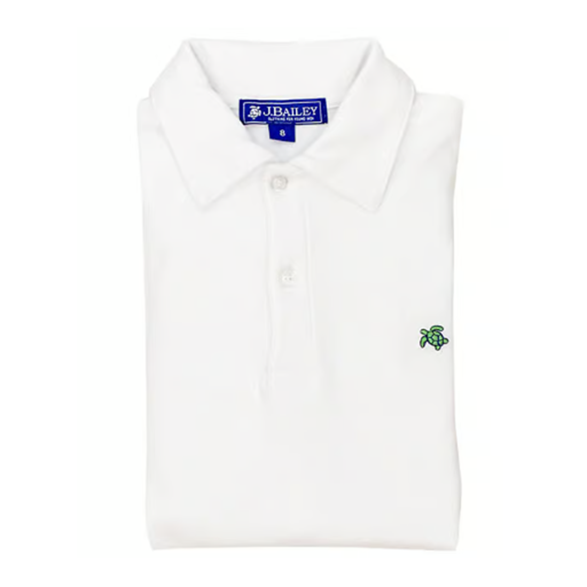 Toddler Boy's Solid White Polo Shirt by J. Bailey for Bailey Boys