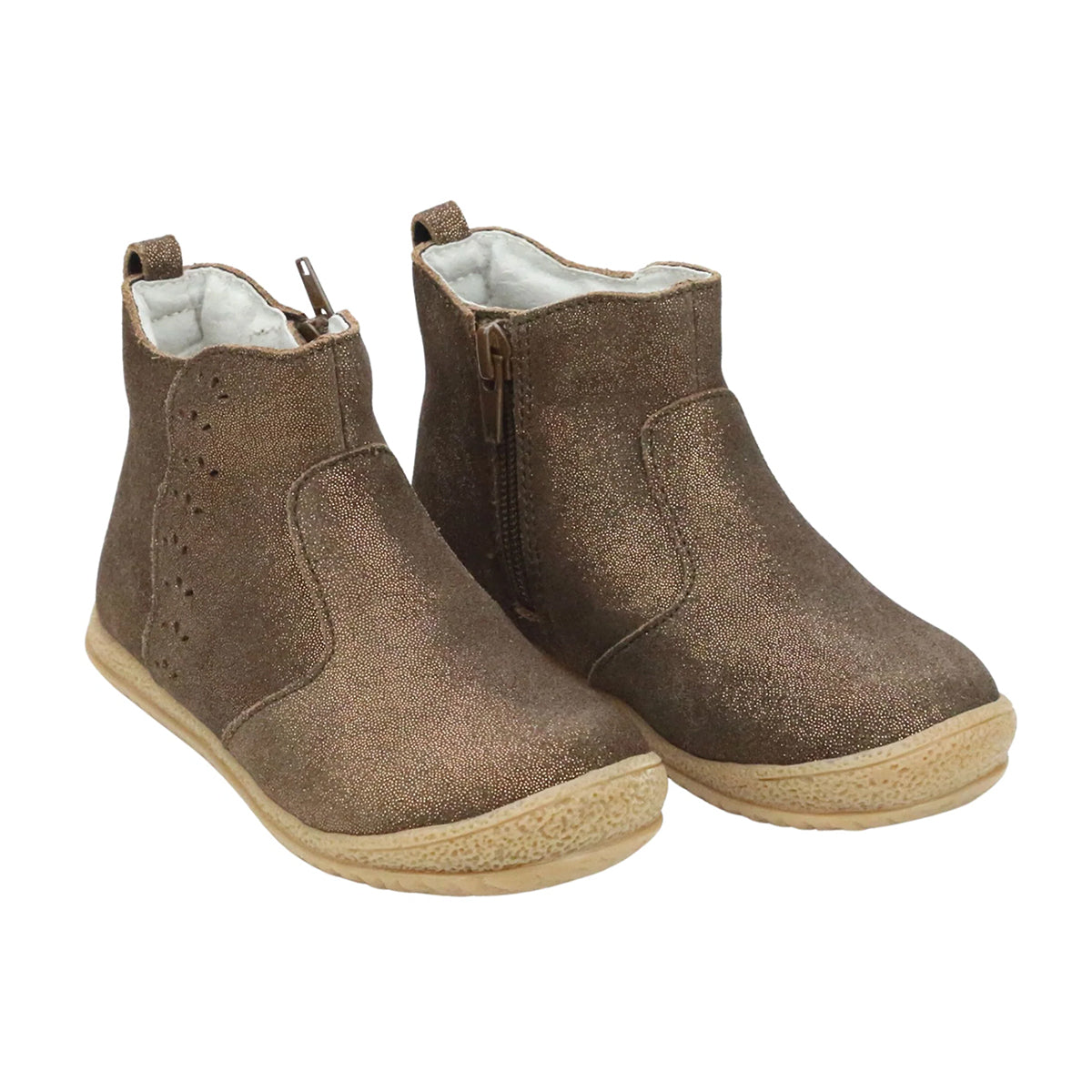 Little Girl's Brown Suede Shimmer Marla Boot by L'amour