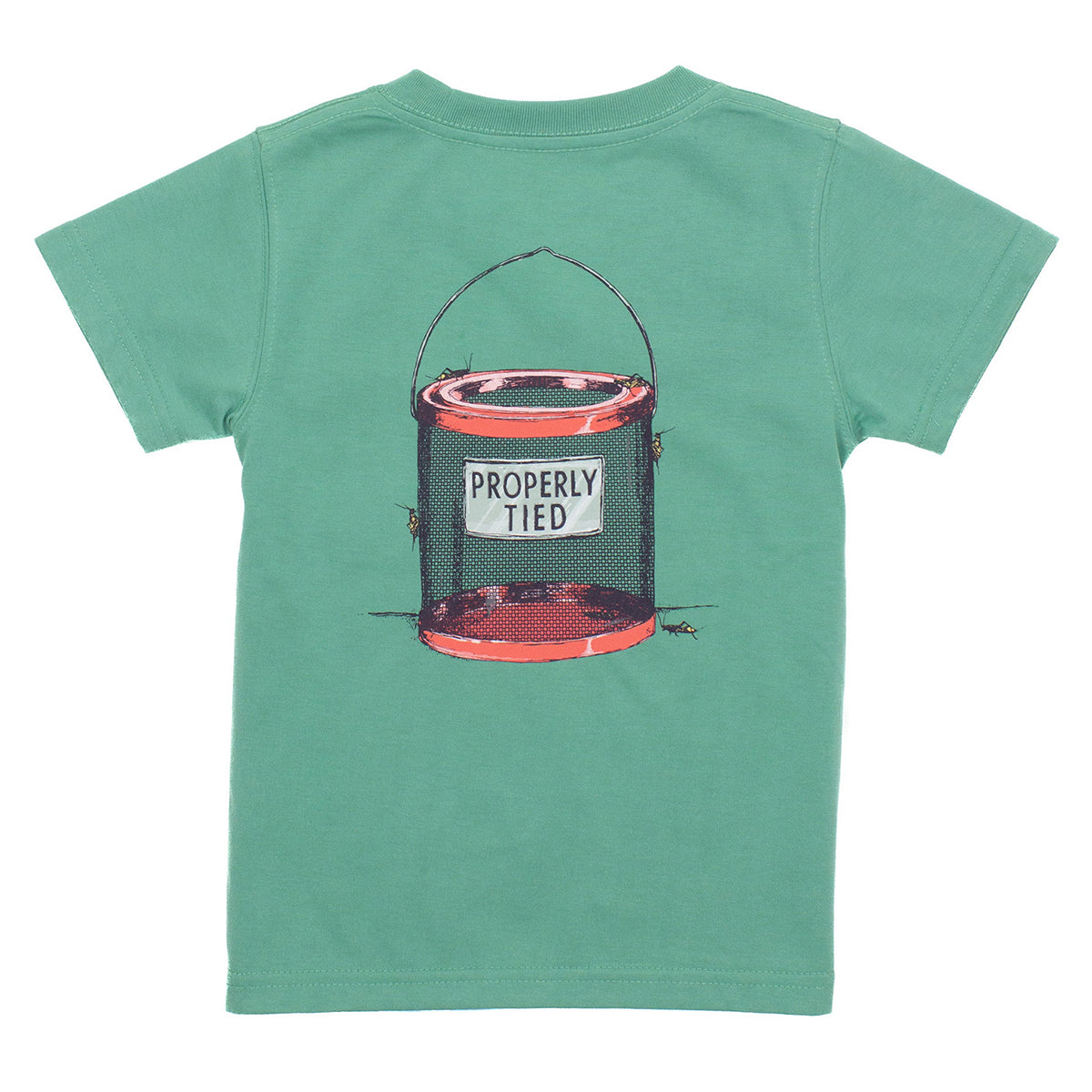 Properly Tied Toddler Boy's Live Crickets on Ivy Green Logo T-Shirt