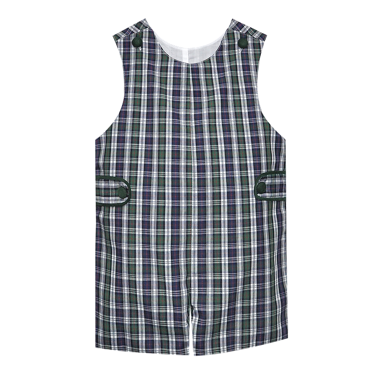 Navy Plaid Jon-Jon