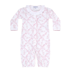 Baby Girl's Pink Bears Trellis Converter Gown