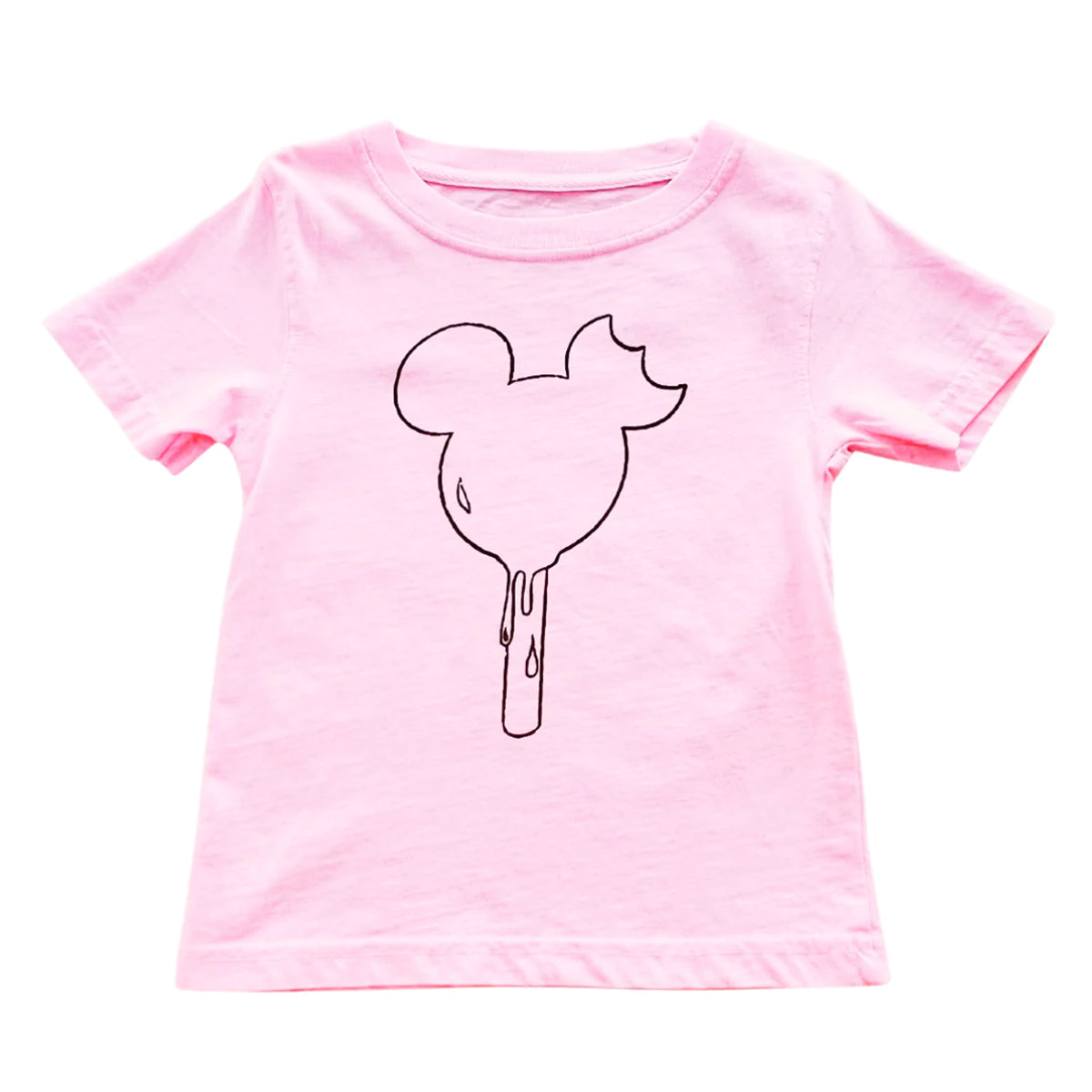 Mustard & Ketchup Kids Mouse Ice Cream Bar on Pink Tee