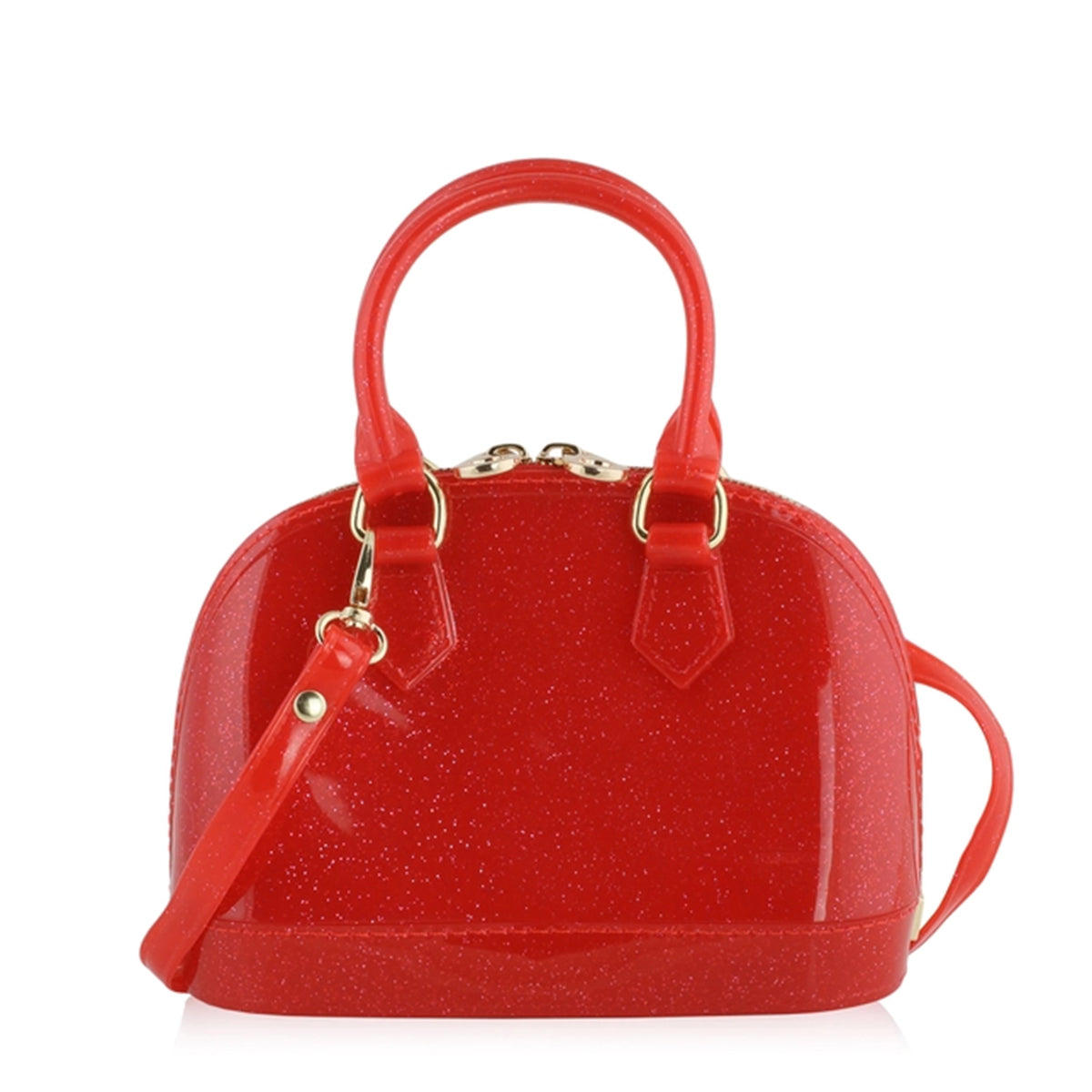 Red Sparkle Jelly Bag Purse