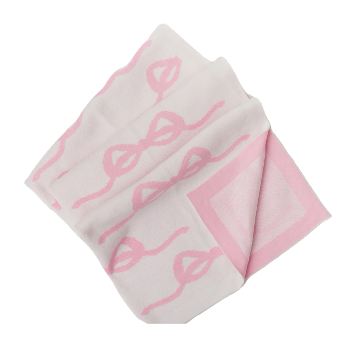 The Perfect Bow Baby Blanket - Pink