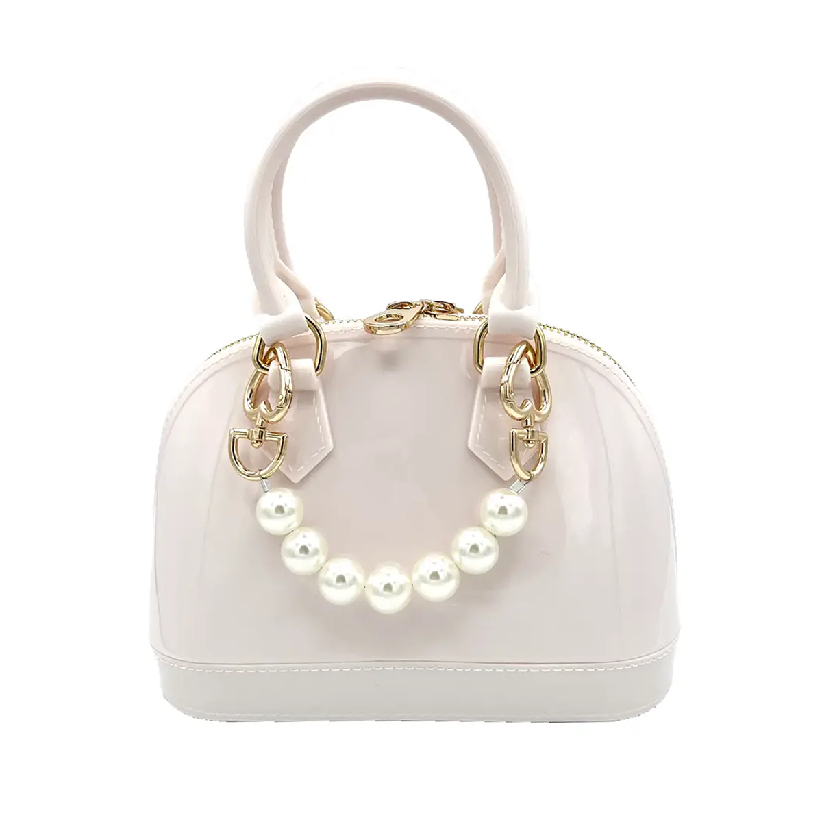 White Pearl Jelly Purse for Little Girls