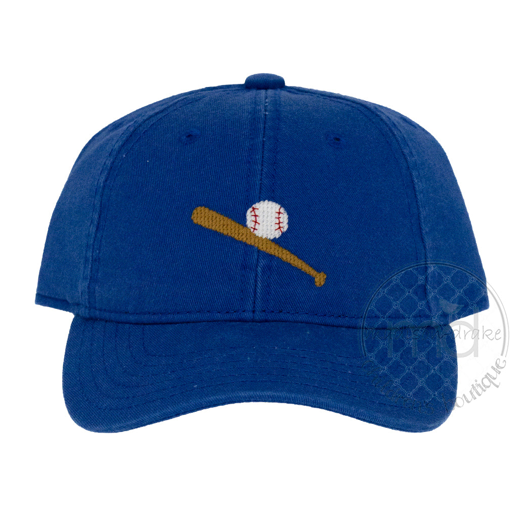 Baseball on Cobalt Blue Child's Baseball Cap