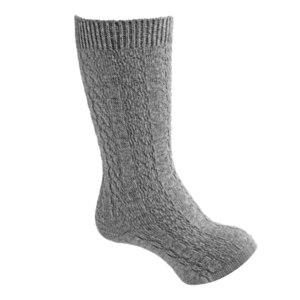 Carlomagno Boys / Girls Cable Knit Knee Socks - Grey - Madison-Drake Children's Boutique