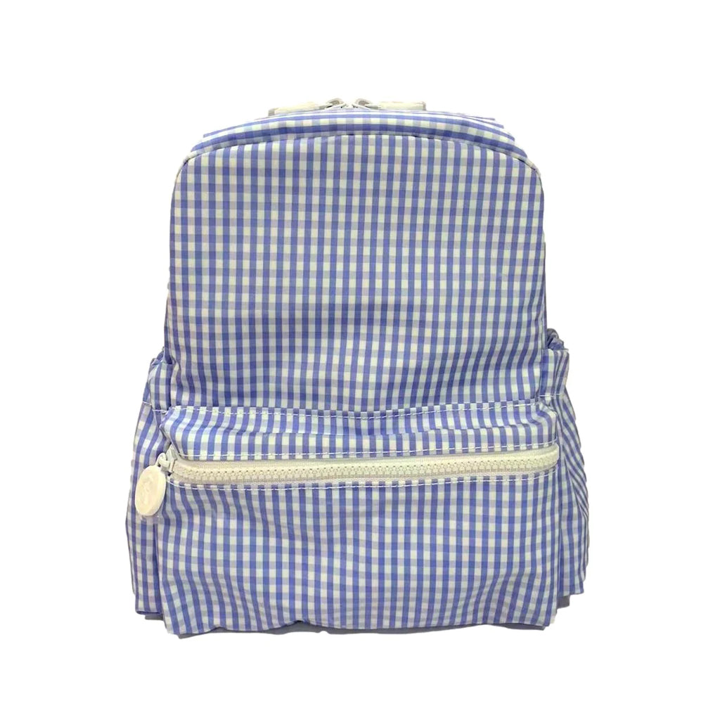 TRVL Design Toddler Backpack Sky Blue Check Mini Backer