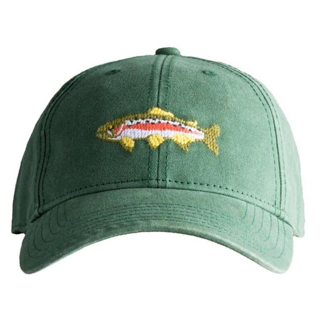 Trout on Moss Green Child's Baseball Cap