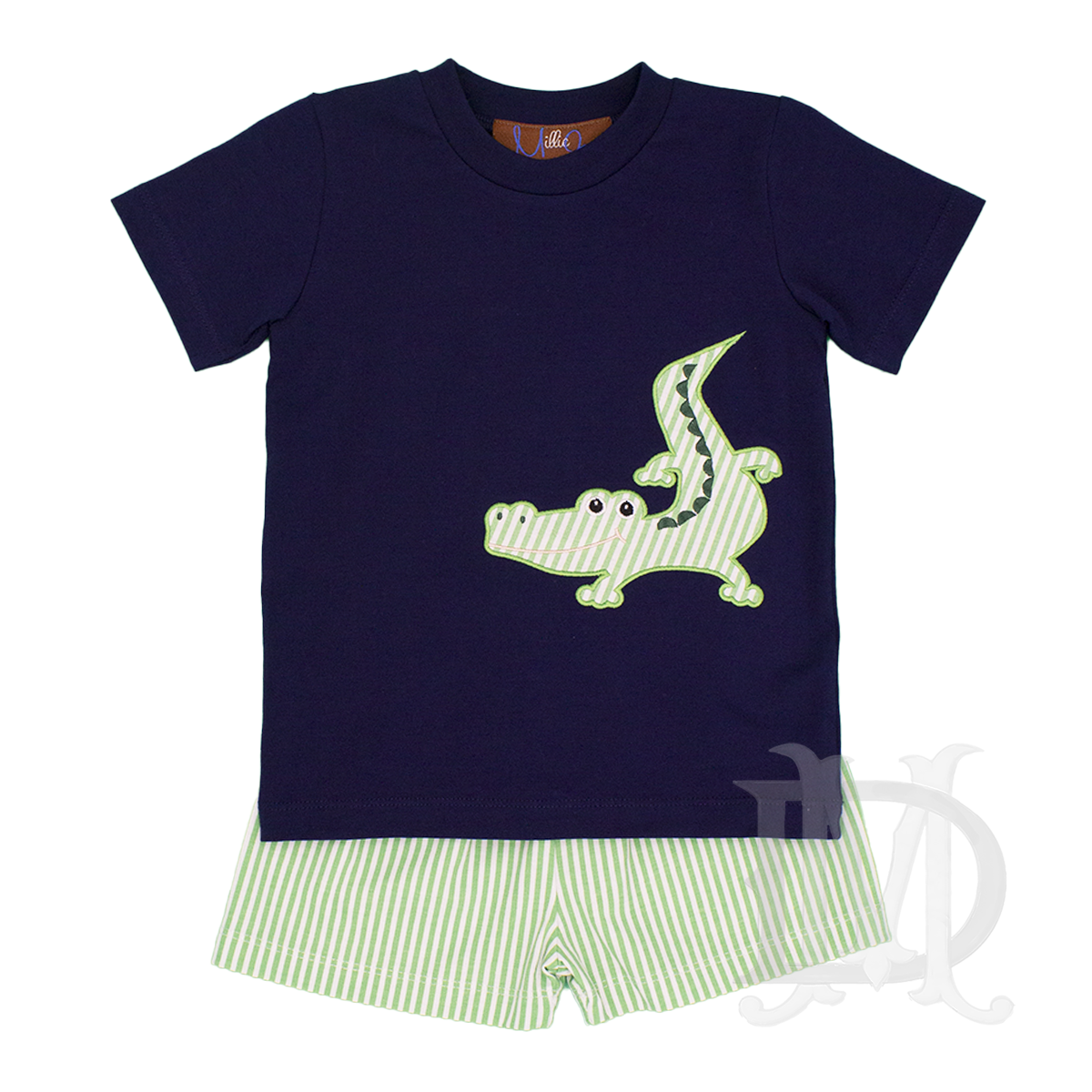 Alex the Alligator Boy's Shorts Set by Millie Jay