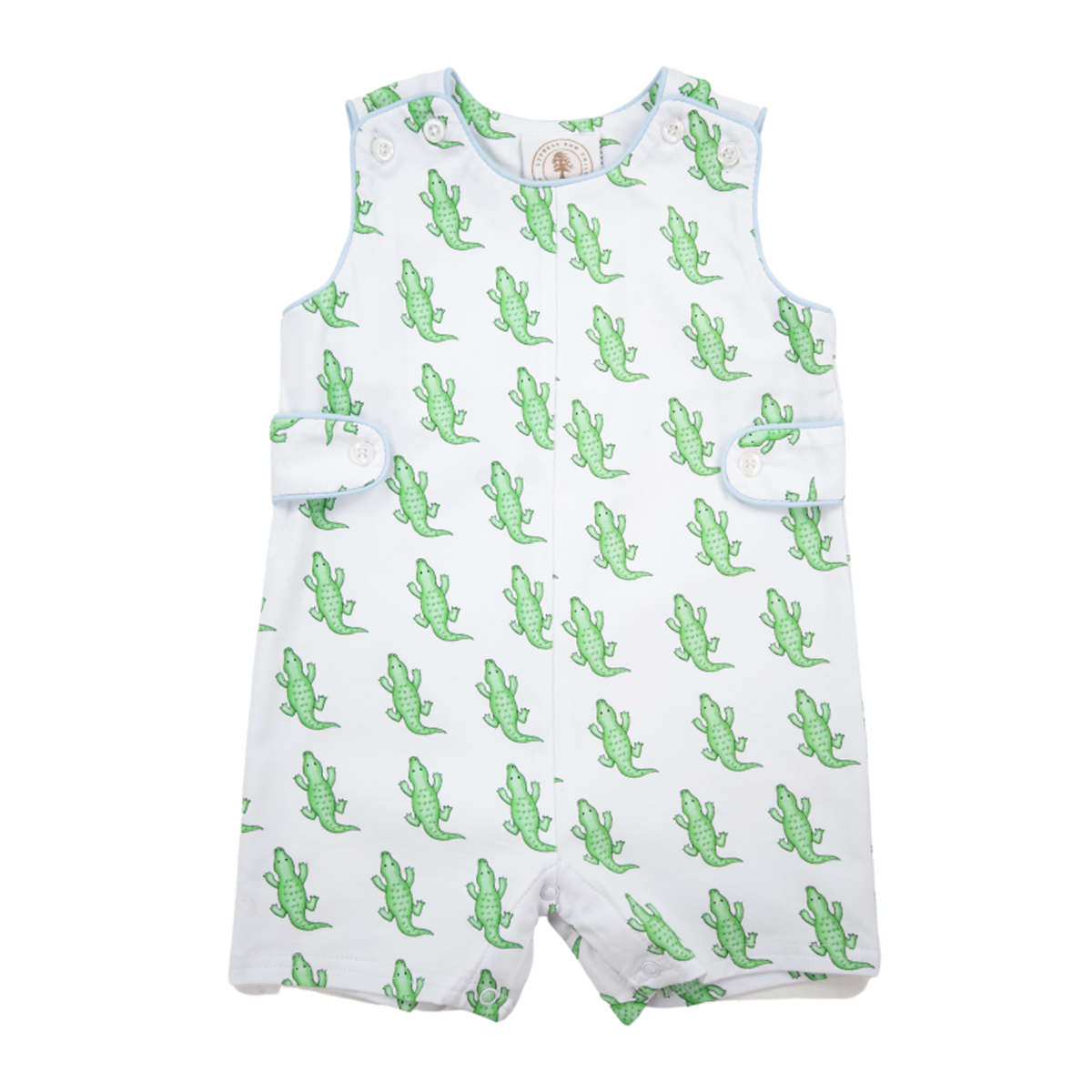 Baby Boy's Alligator Print Knit Shortall by Cypress Row