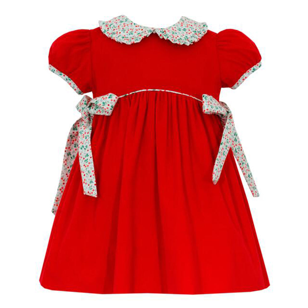 Smocked Christmas Dress Longall Applique Christmas Baby Toddler ...