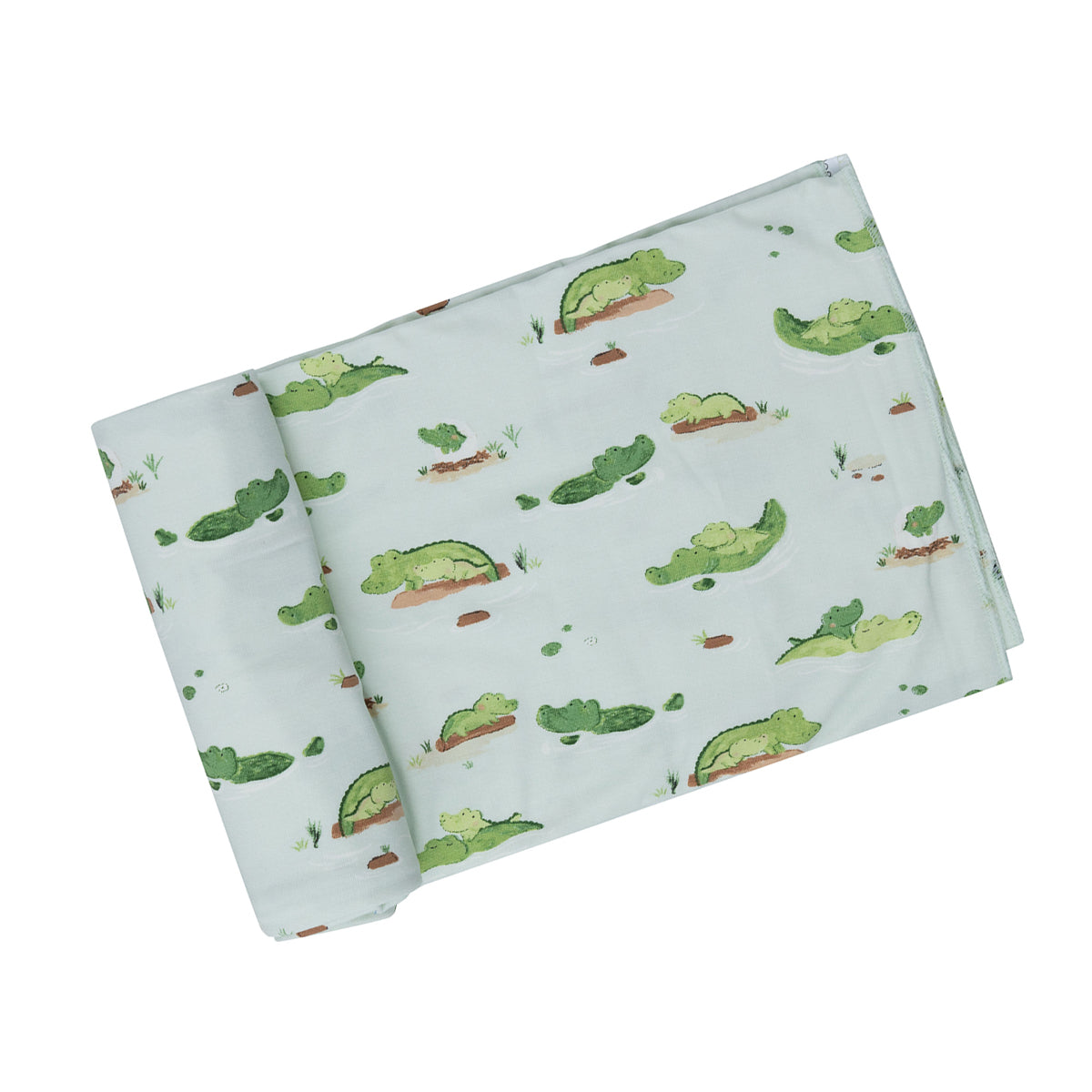 Angel Dear Alligators Print Swaddle Blanket