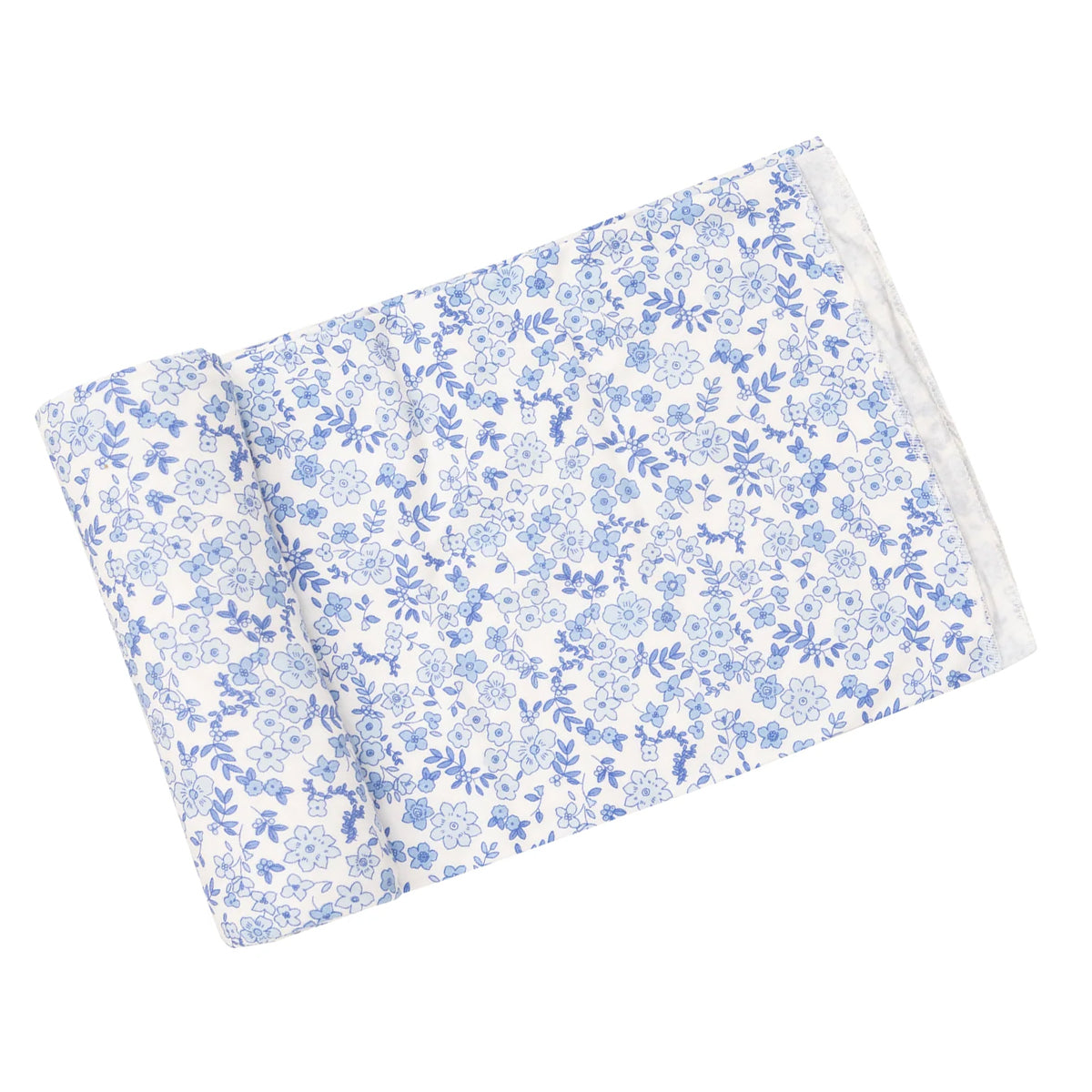 Angel Dear Blue Calico Floral Bamboo Swaddle Blanket