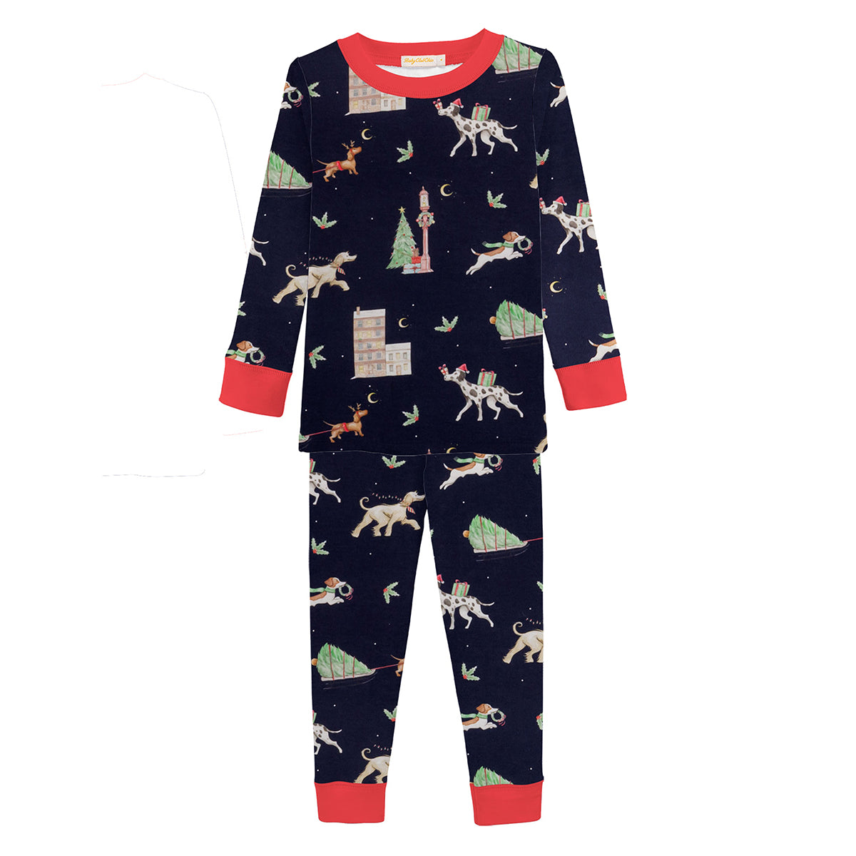 Baby Club Chic Holiday In The City Little Boy's Christmas Pajamas