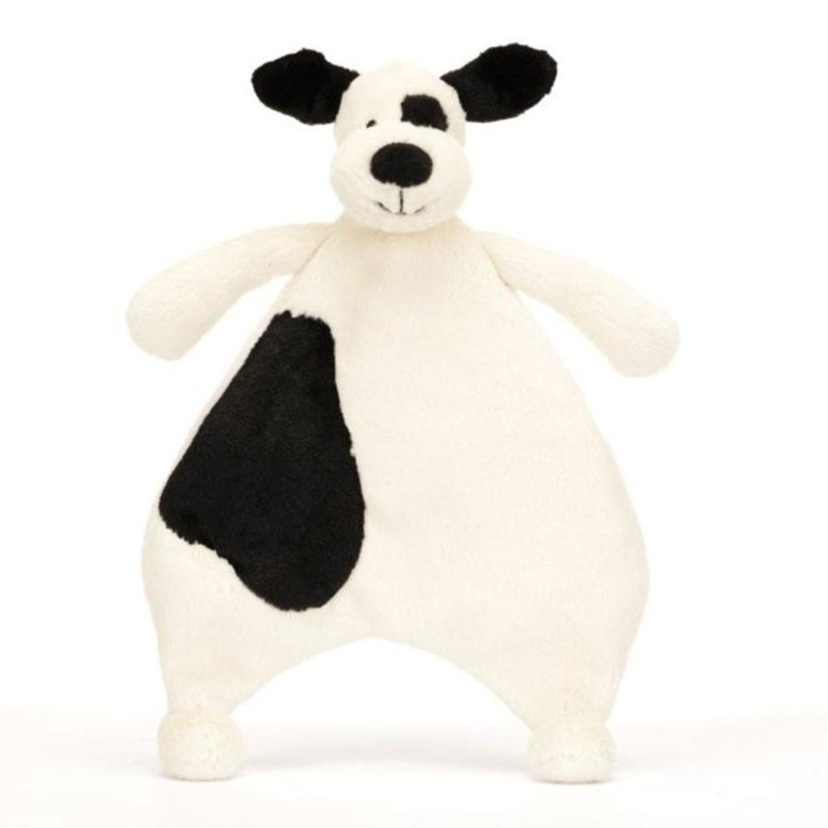 Jellycat Bashful Black and Cream Puppy Comforter