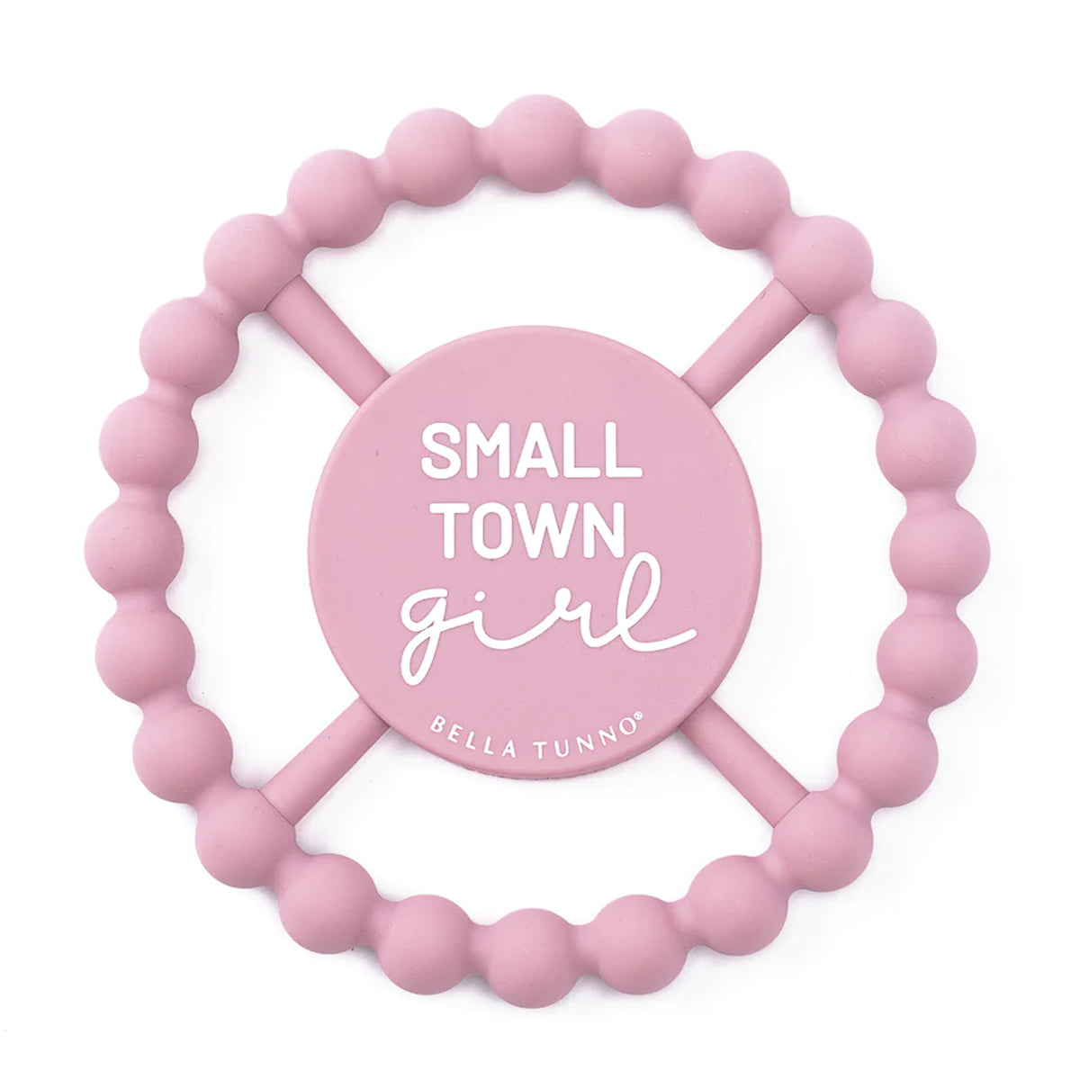 Bella Tunno Small Town Girl Happy Teether Teething Ring