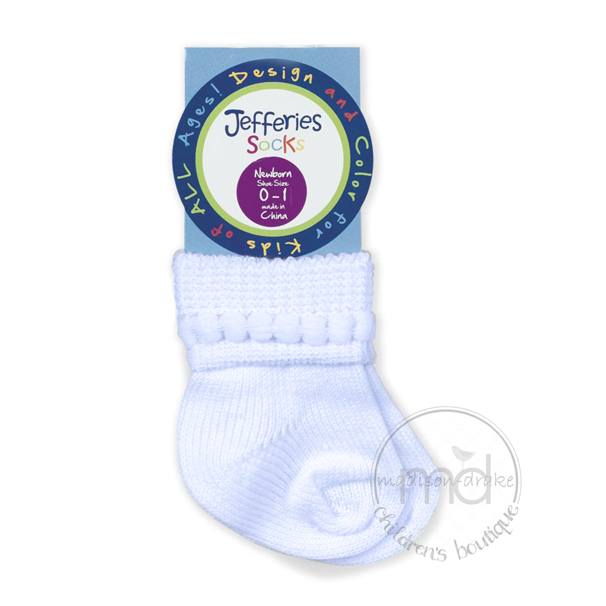 Jefferies Socks Baby Boy's Blue Newborn Socks 2 Pack
