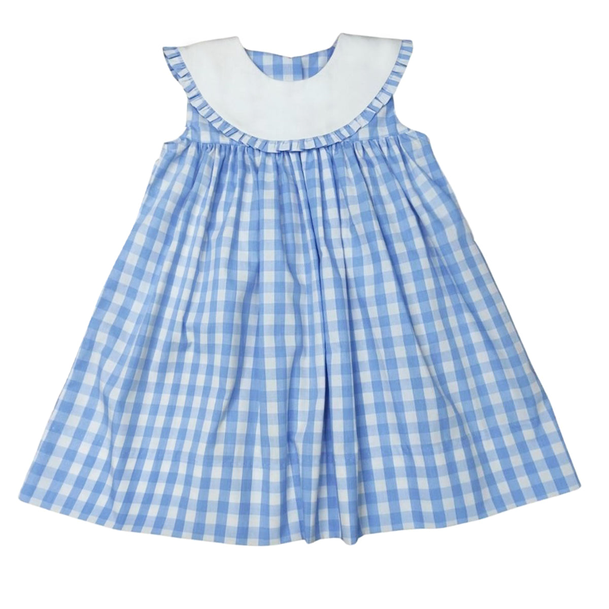 Girl's Blue Gingham Float Dress