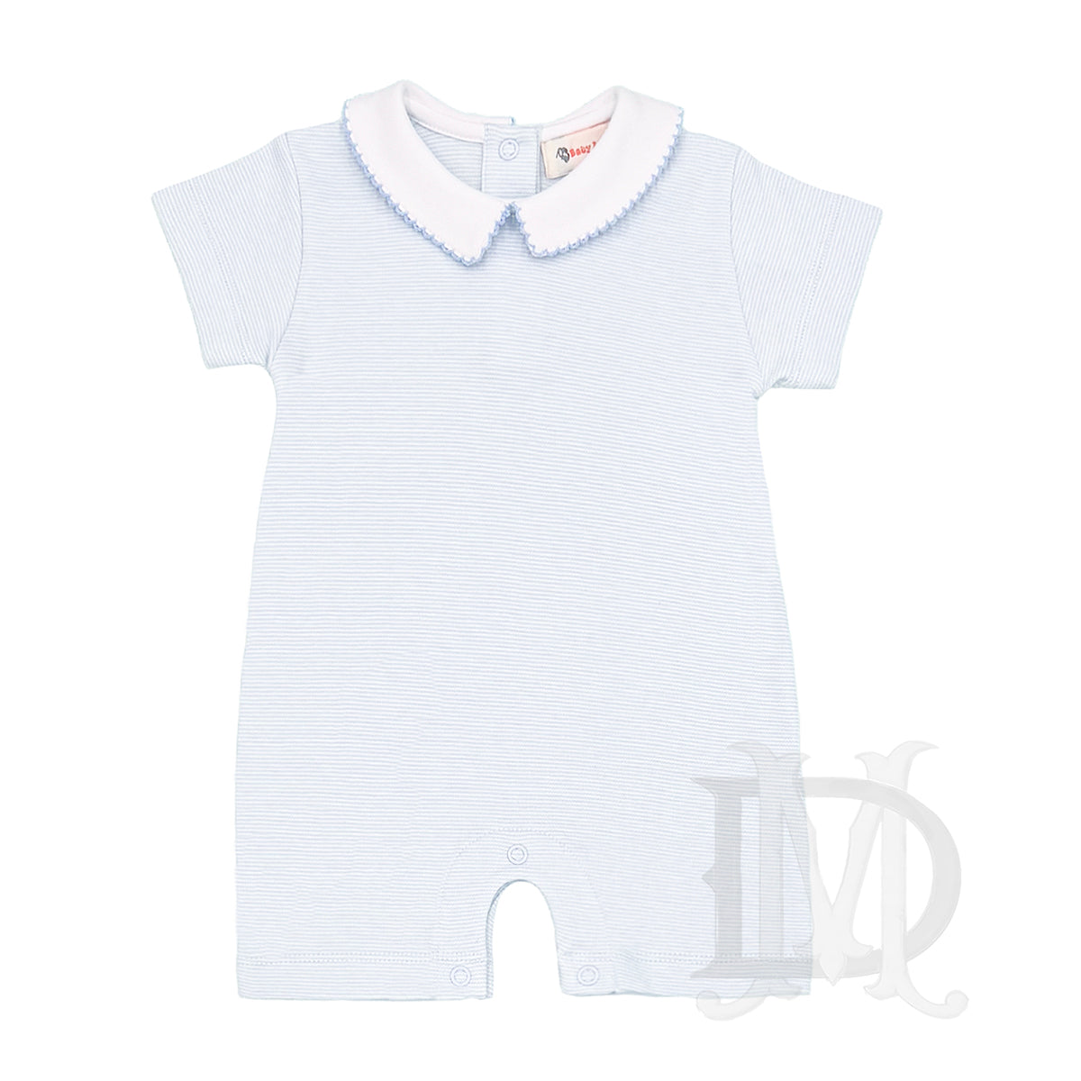 Baby Boy's Blue Striped Romper