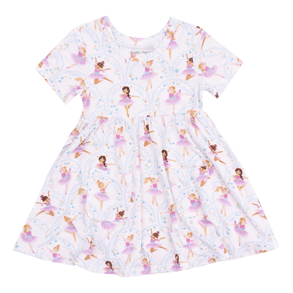 Girl's Bow Ballerinas Twirl Dress