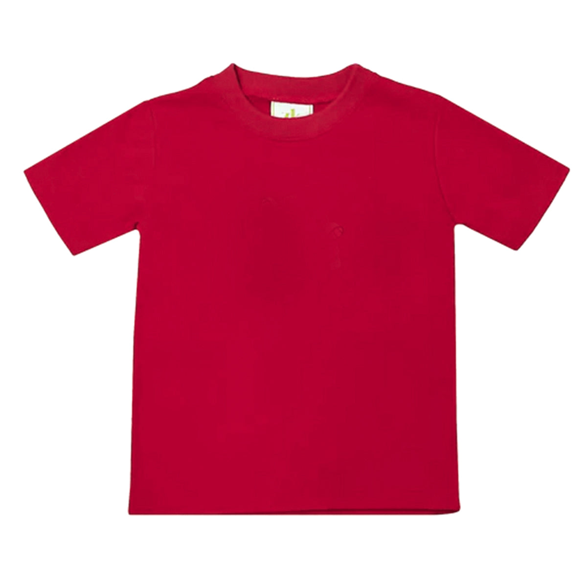 Red Knit Boy's Short Sleeved T-Shirt