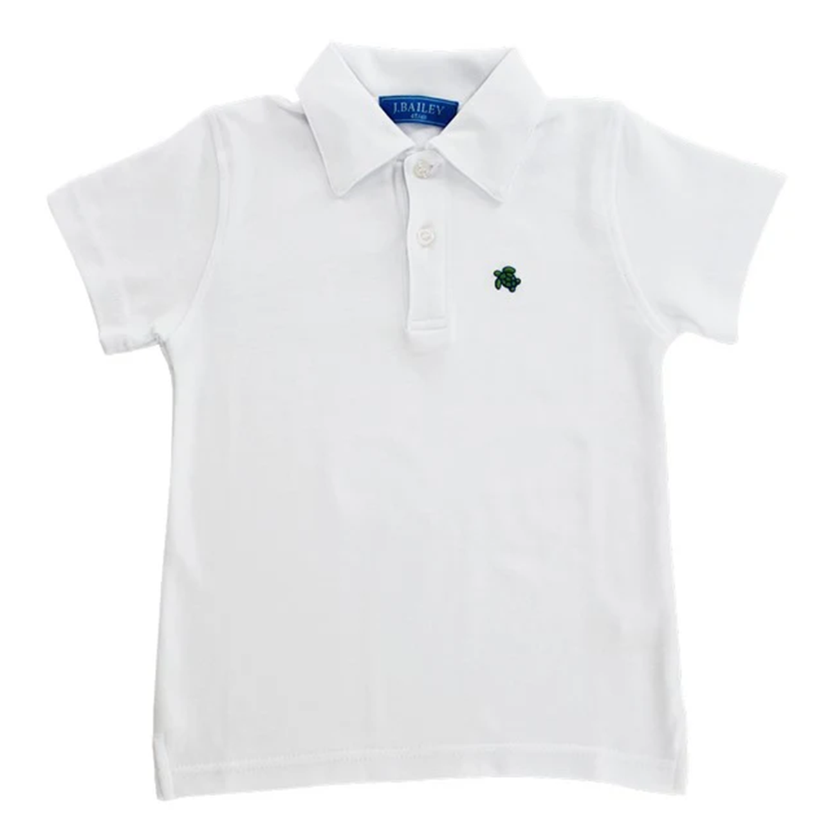 J. Bailey Boys Short Sleeve White Polo Shirt