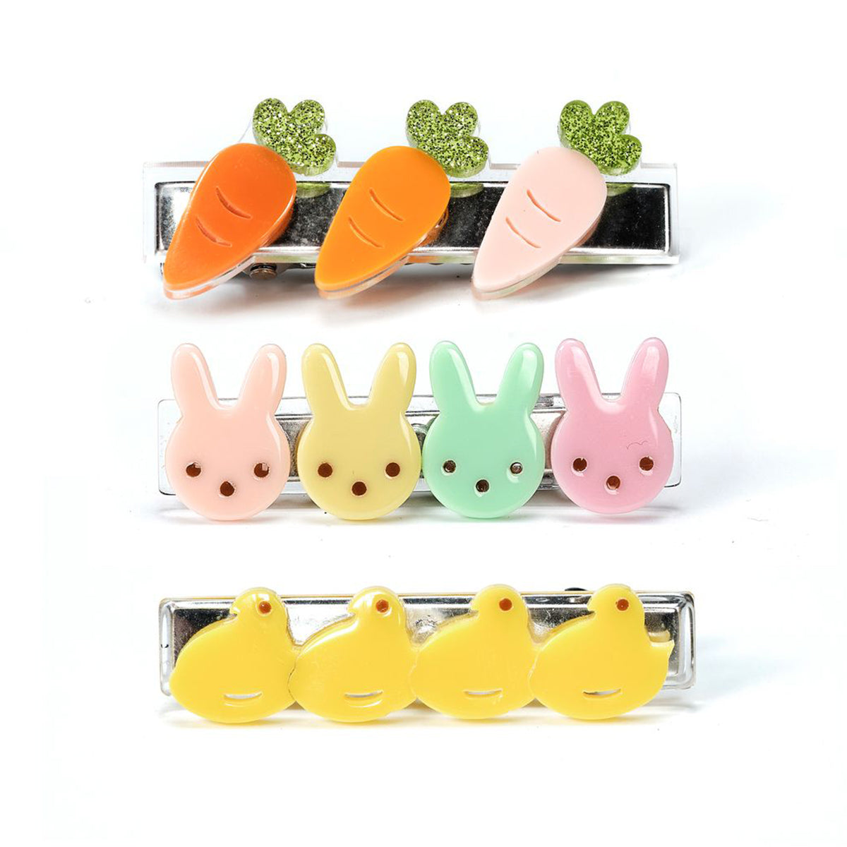 Easter Fun Acrylic Hair Clips