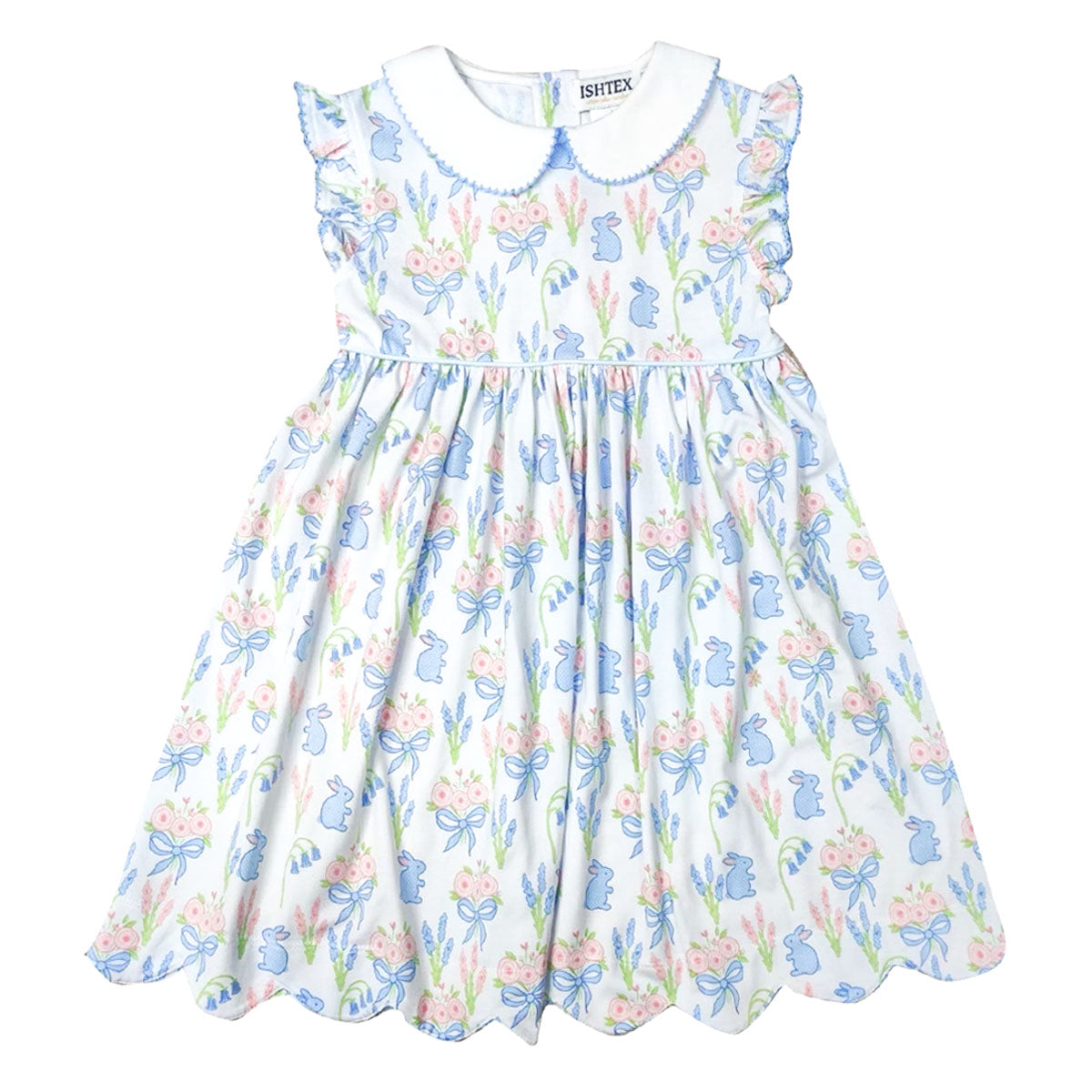 Girl's Bunny Print Easter Dress