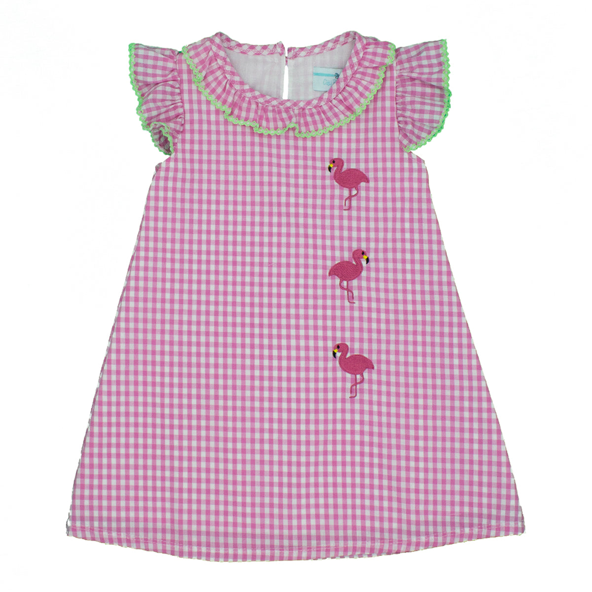 Toddler Girl's Flamingo Trio A-Line Dress by City Beautiful