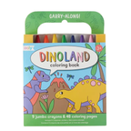 Dinoland dinosaur-theme coloring book with crayons