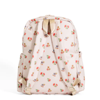 Floral-patterned TRVL Design backpack with shoulder straps.