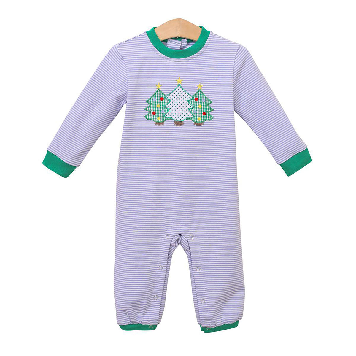 Boy's Christmas Trees Romper