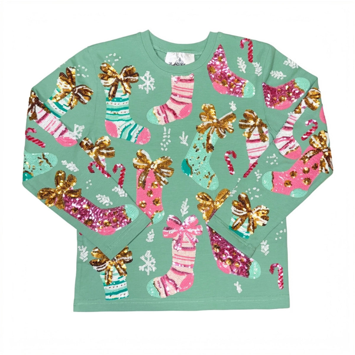Christmas Stocking Sequin Sweatshirt