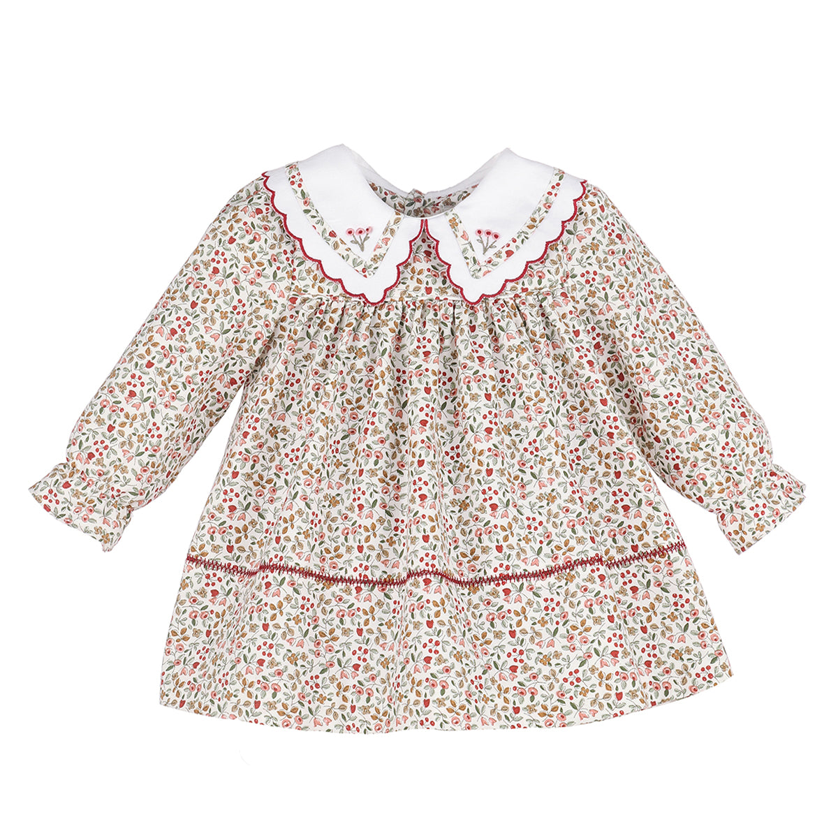 Claret Floral Miller Dress