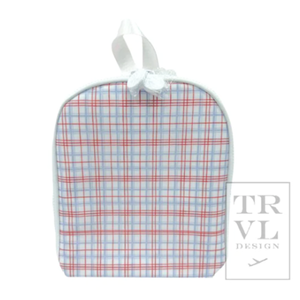 TRVL Design Classic Red Plaid Insulated Baby Bottle Lunch Bag