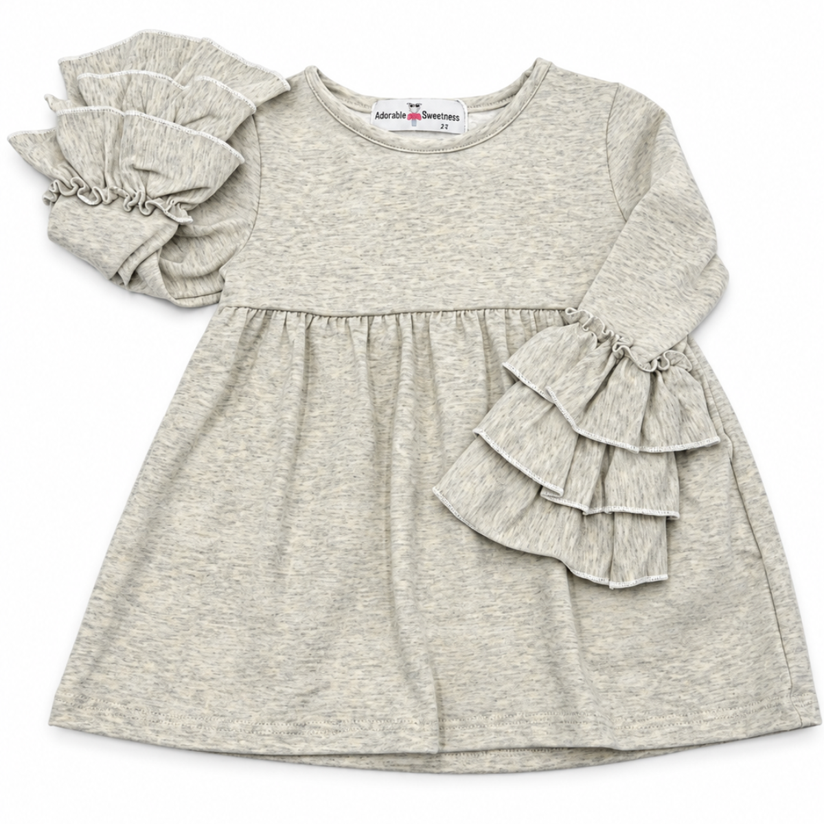 Cream Ruffle Sleeve Shirt