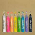 Set of eight craft paint pens in various colors