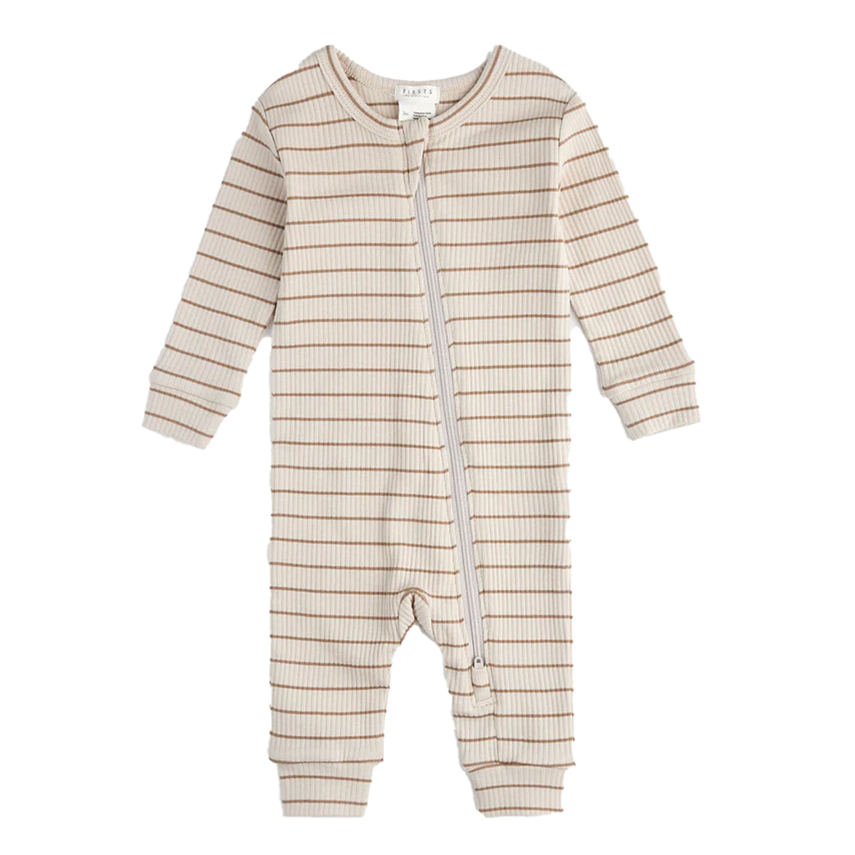 Dune Stripe Zip Front Romper